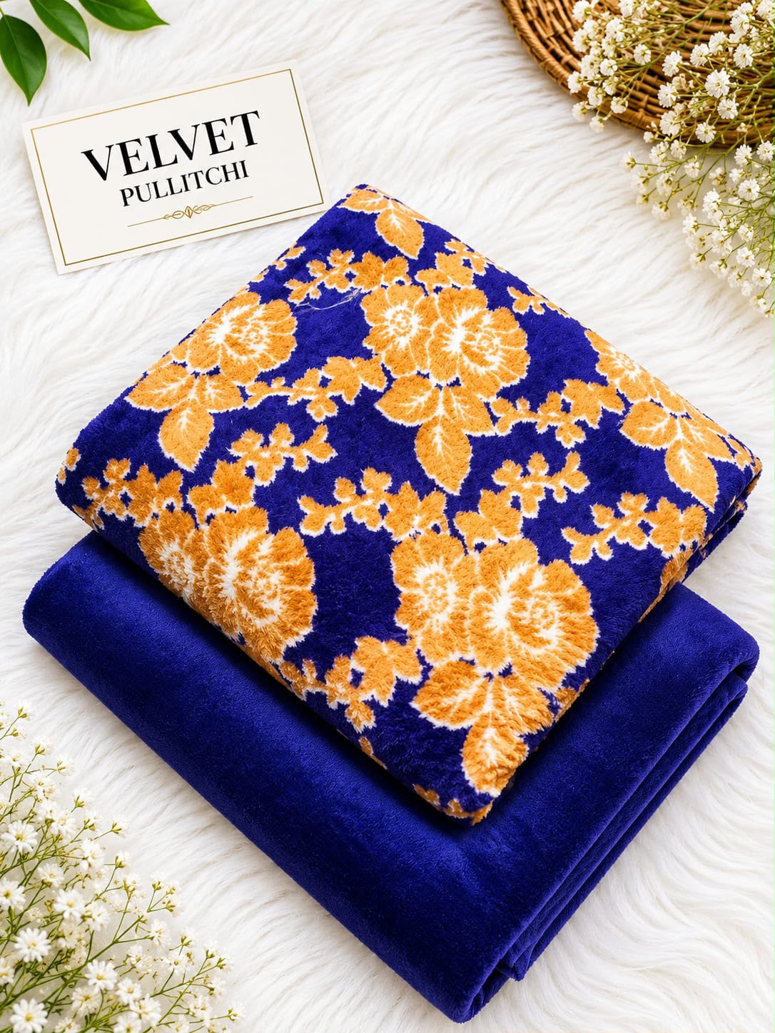 Imported Velvet Plachi 2pc - Design 01