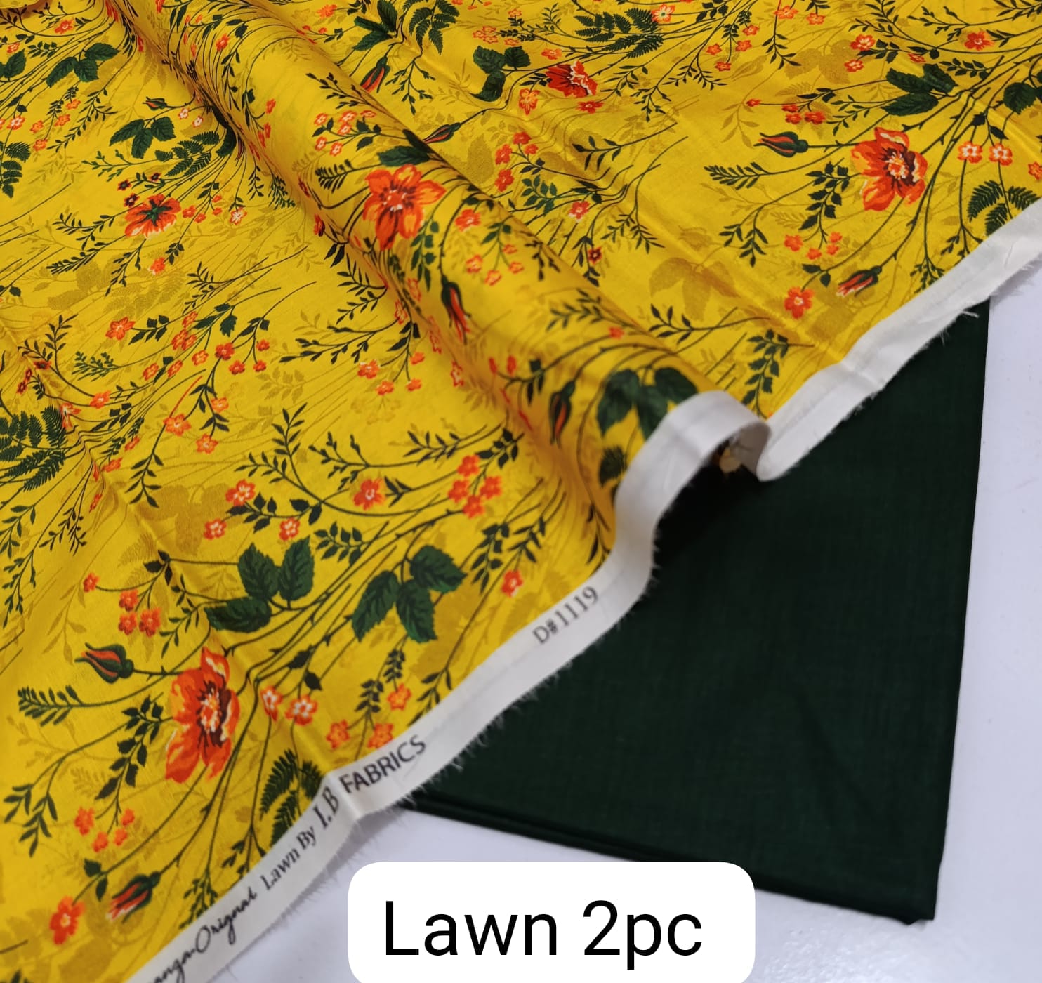 BONANZA 2PC LAWN SUMMER COLLECTION - YELLOW FLORAL