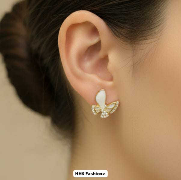 Golden Fancy Earrings - DESIGN 19