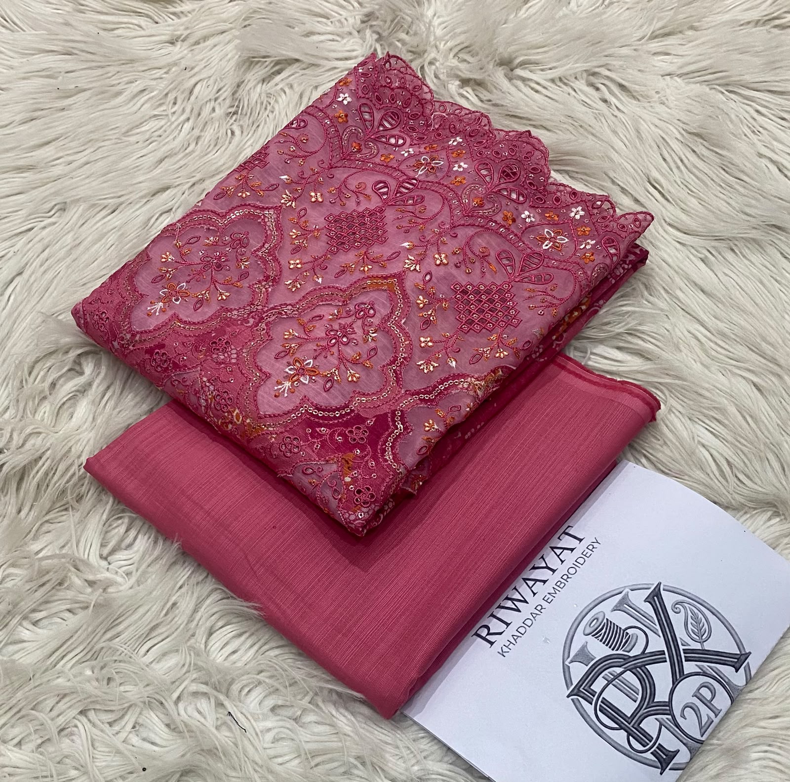 RIWAYAT KHADDAR 2PC 2027 ORIGINAL - PINK