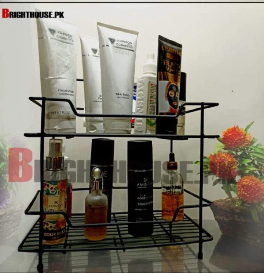 2 Tier Wire Storage Shelf Organizer