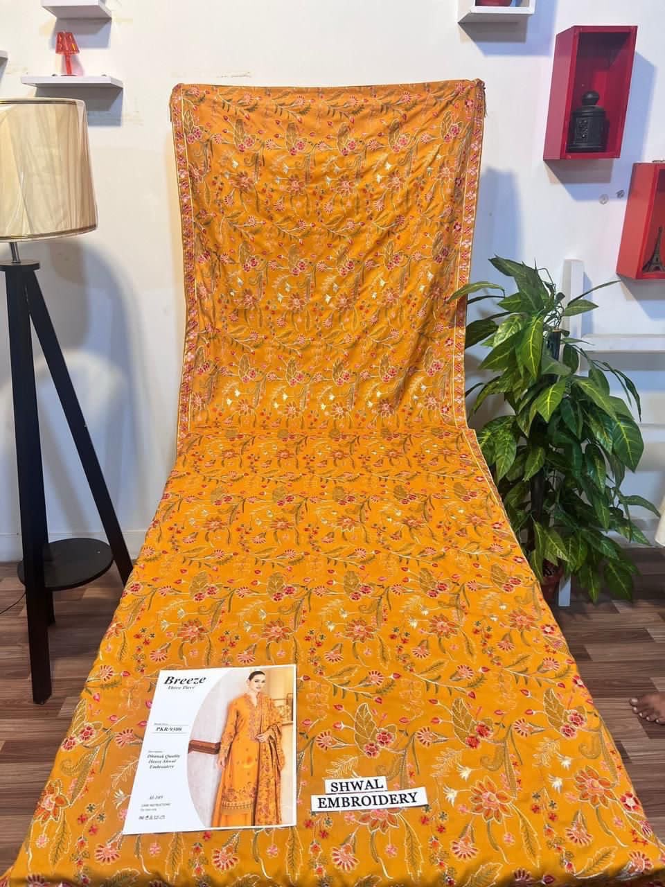 Bareeza AL 831 Dhanak Heavy Embroidered 3pc - DESIGN 06