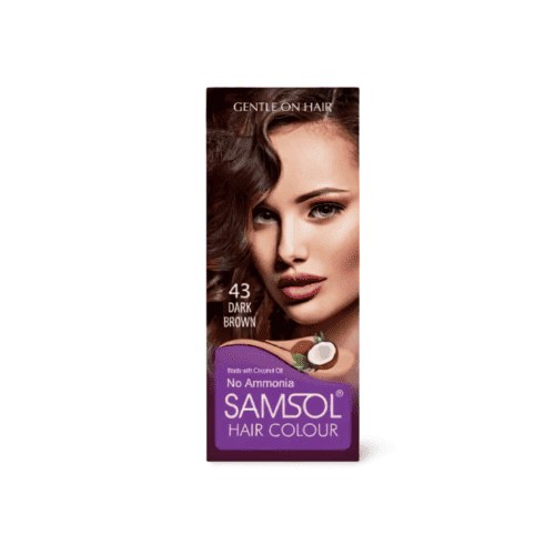 Samsol Hair Colour 43 Dark Brown 50Ml Large