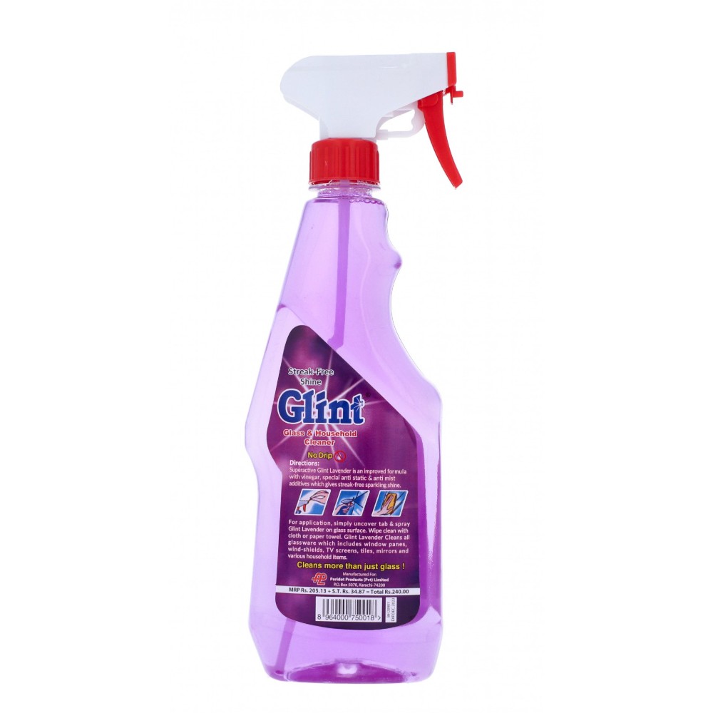 GLINT GLASS AND HOUSEHOLD CLEANER 500ML LAVENDER