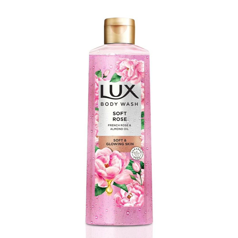 LUX BODY WASH SOFT ROSE 250ML