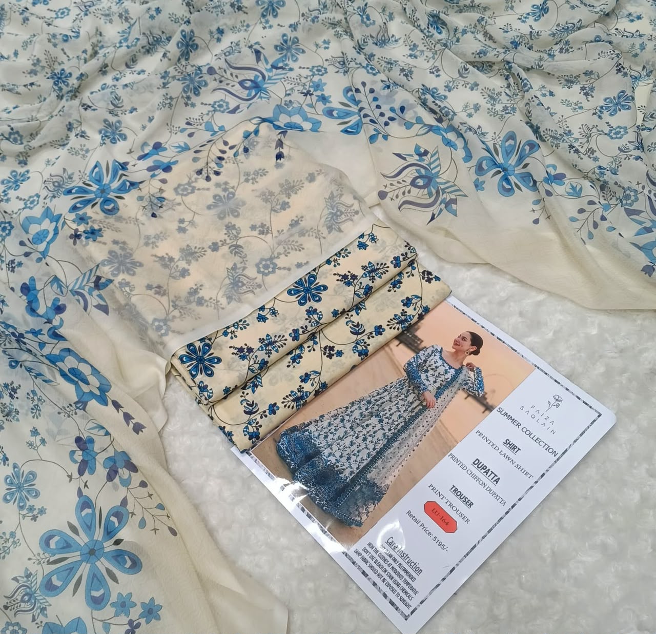 SHAMOOZ SILK DIGITAL PRINTED 3PC - DESIGN 33
