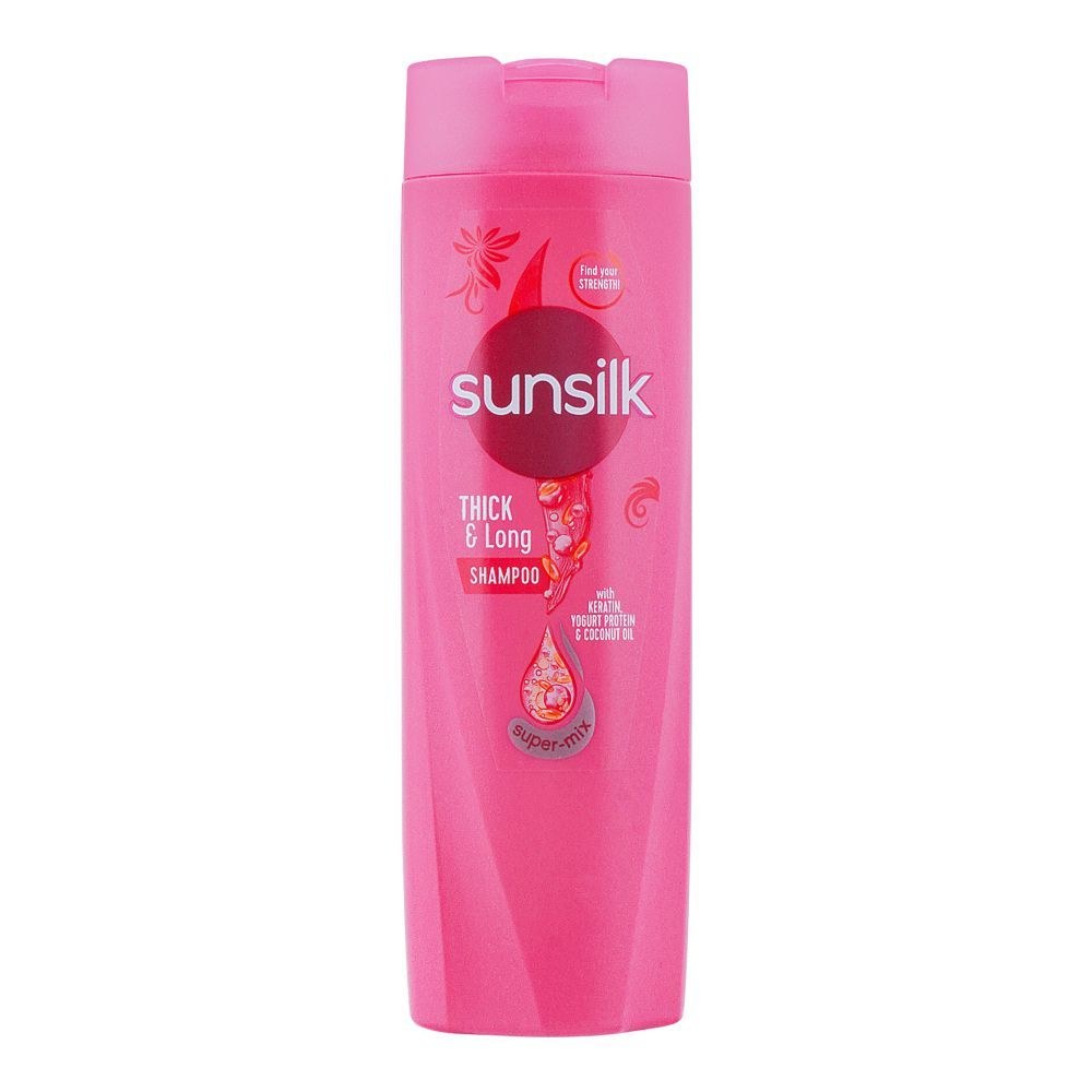 Sunsilk Shampoo Thick And Long Pink 185Ml Medium
