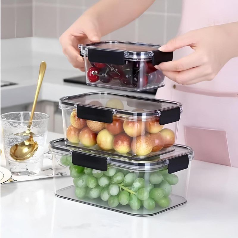 3 Pcs Acrylic Storage Box Set