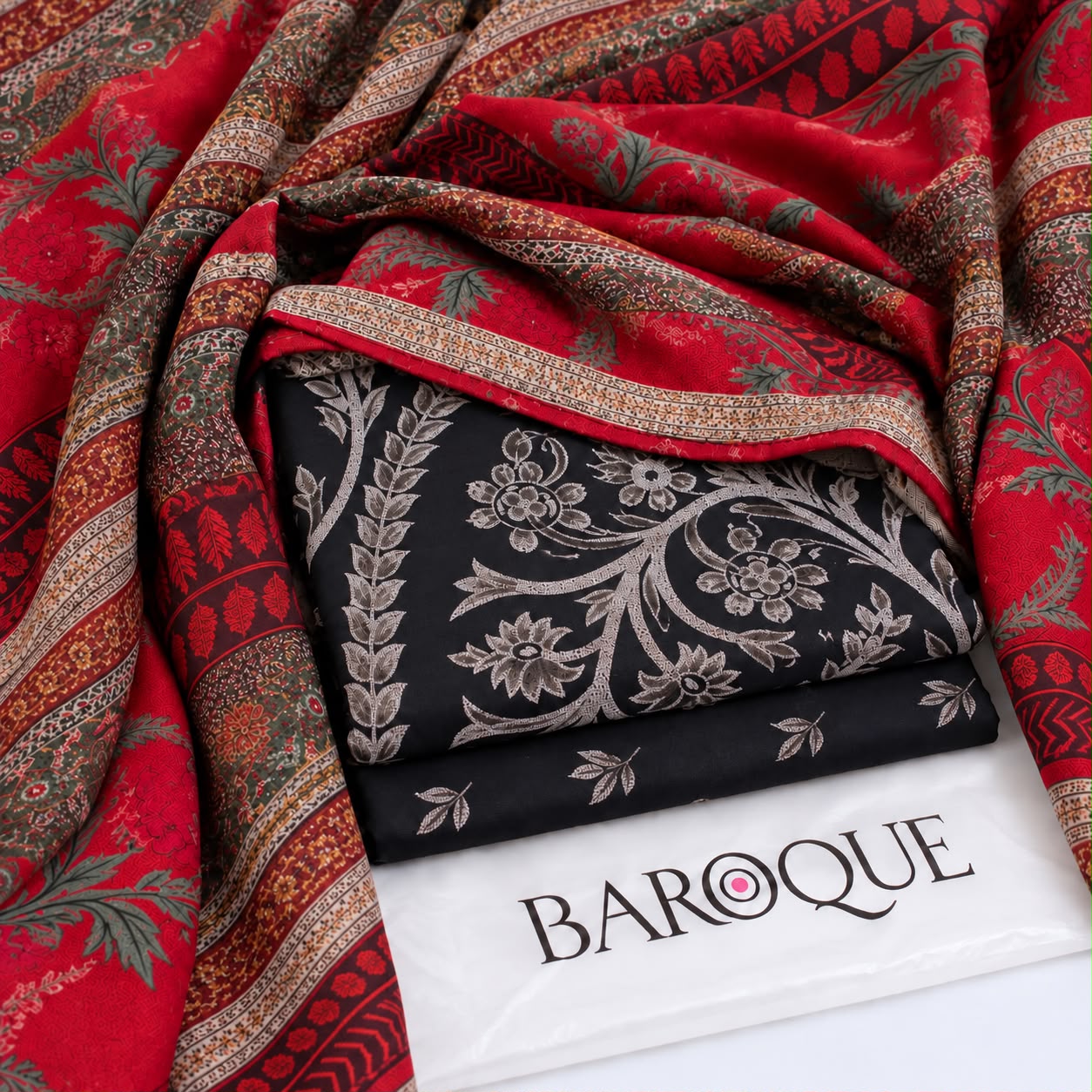 Barouqe 2799 Print Dhanak 3pc - DESIGN 07