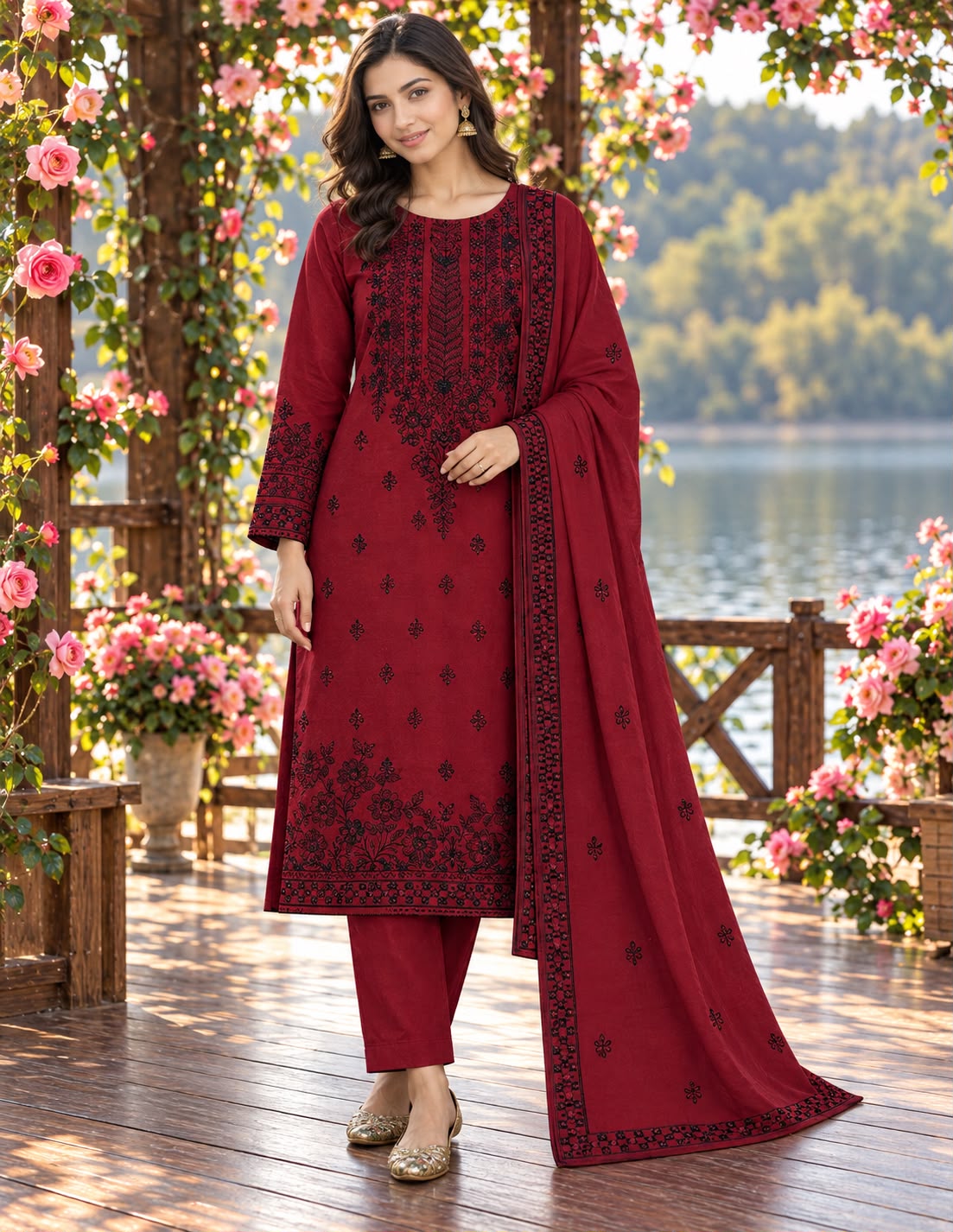 Bareeze Dhanak Embroidered 3PC Suit - DESIGN 02