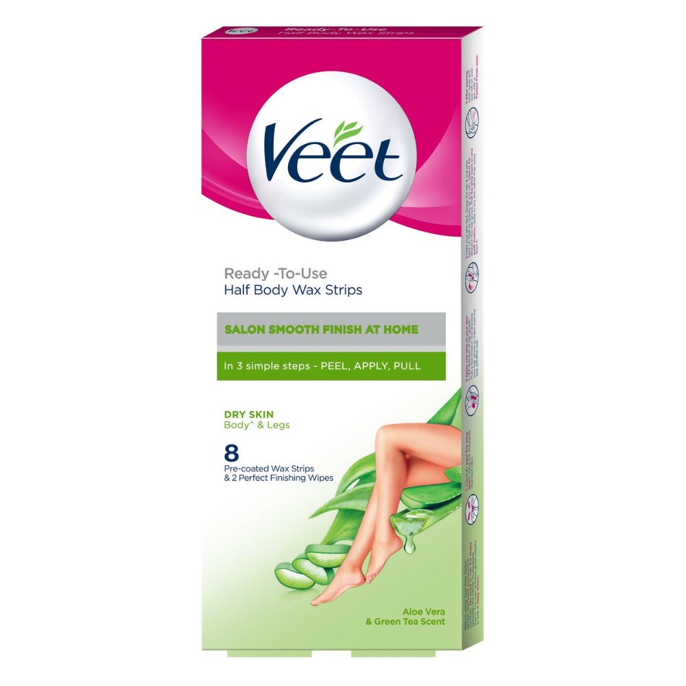 VEET EASY GEL WAX STRIPS GREEN