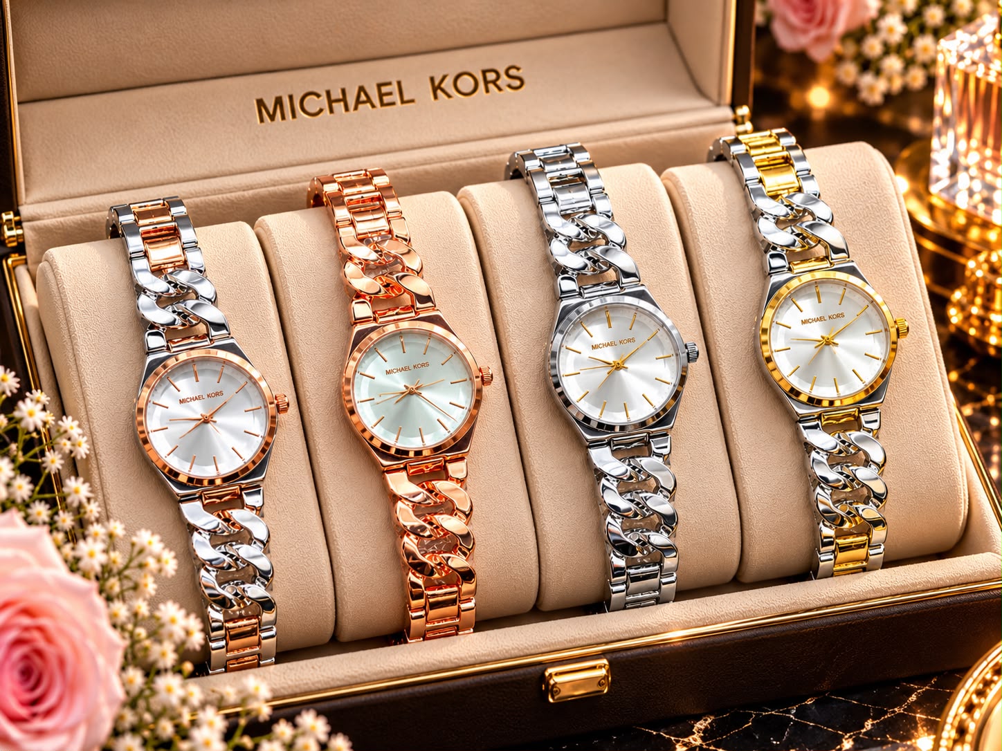 Michael Kors Ladies Chain Watch - DESIGN 05