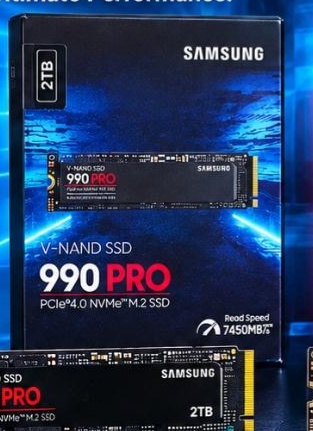 SAMSUNG 990 PRO 2TB PCIE 4.0 NVME M.2 SSD