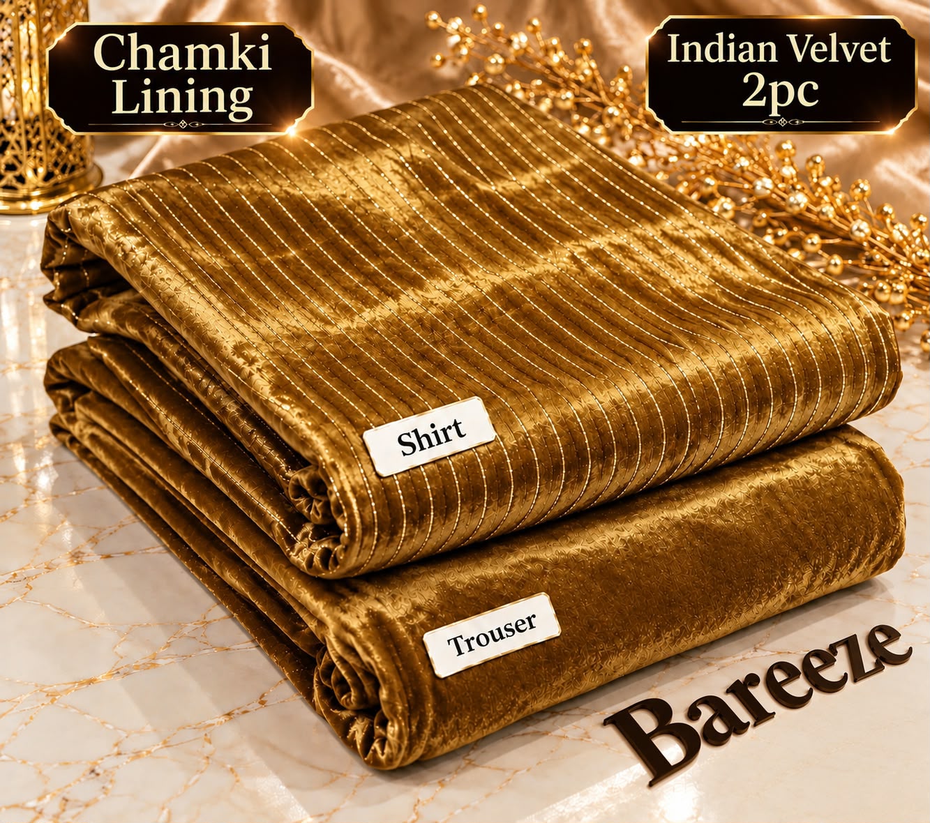 Indian Velvet 2pc with Chamki Lining Vol 26-27 - DESIGN 12