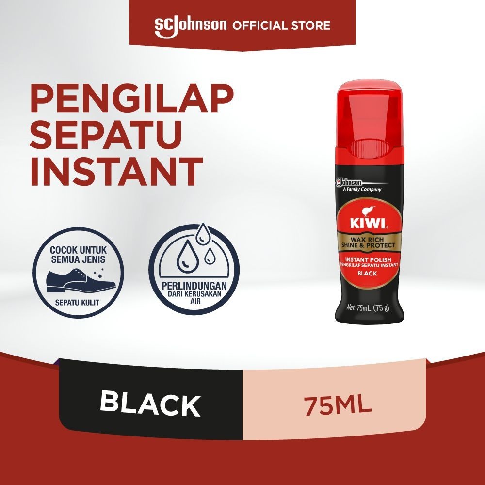 KIWI POLISH LIQUID BLACK 75ML