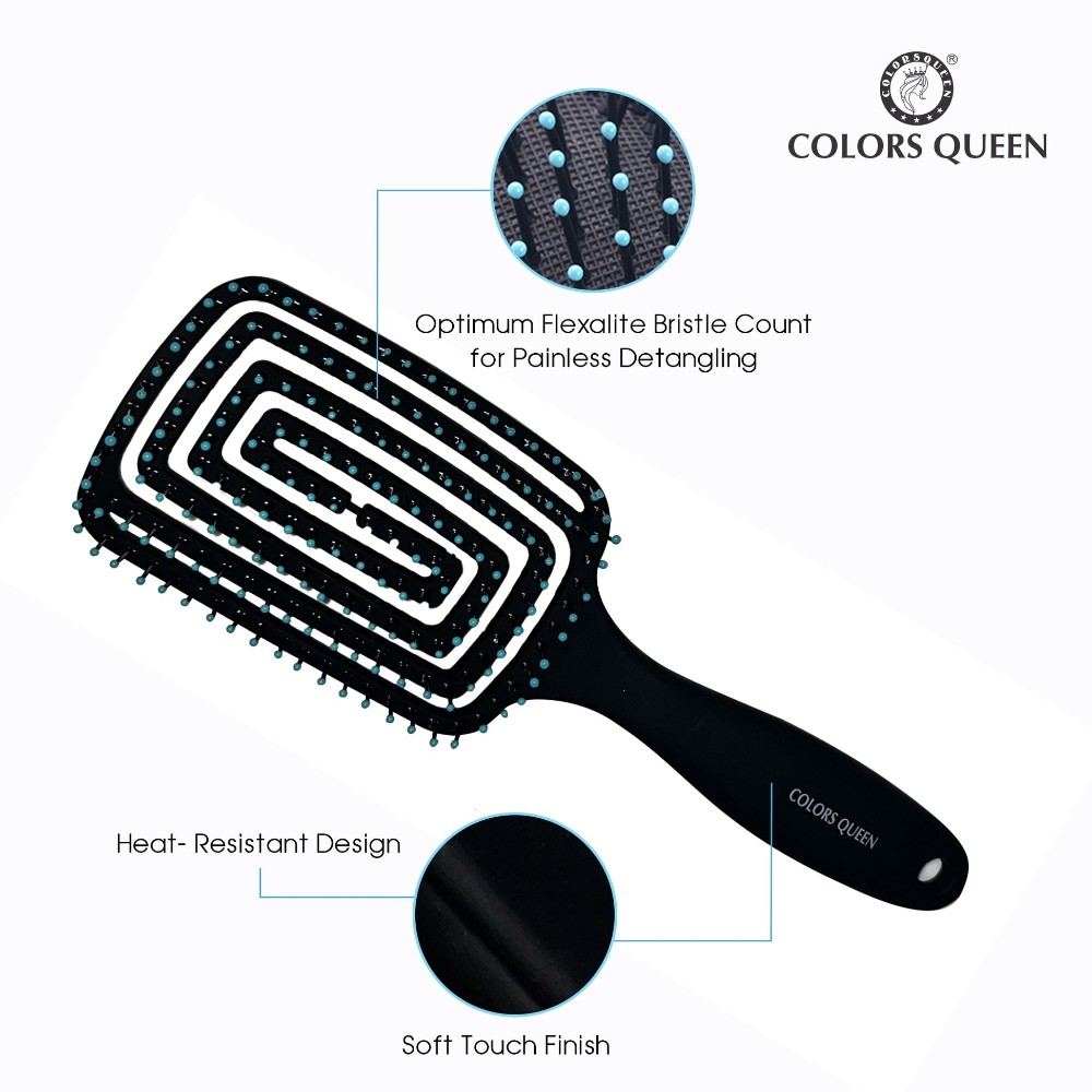 HAIR BRUSHES RECTANGLE BEST QUALITY CARE 703 12PCS BOX