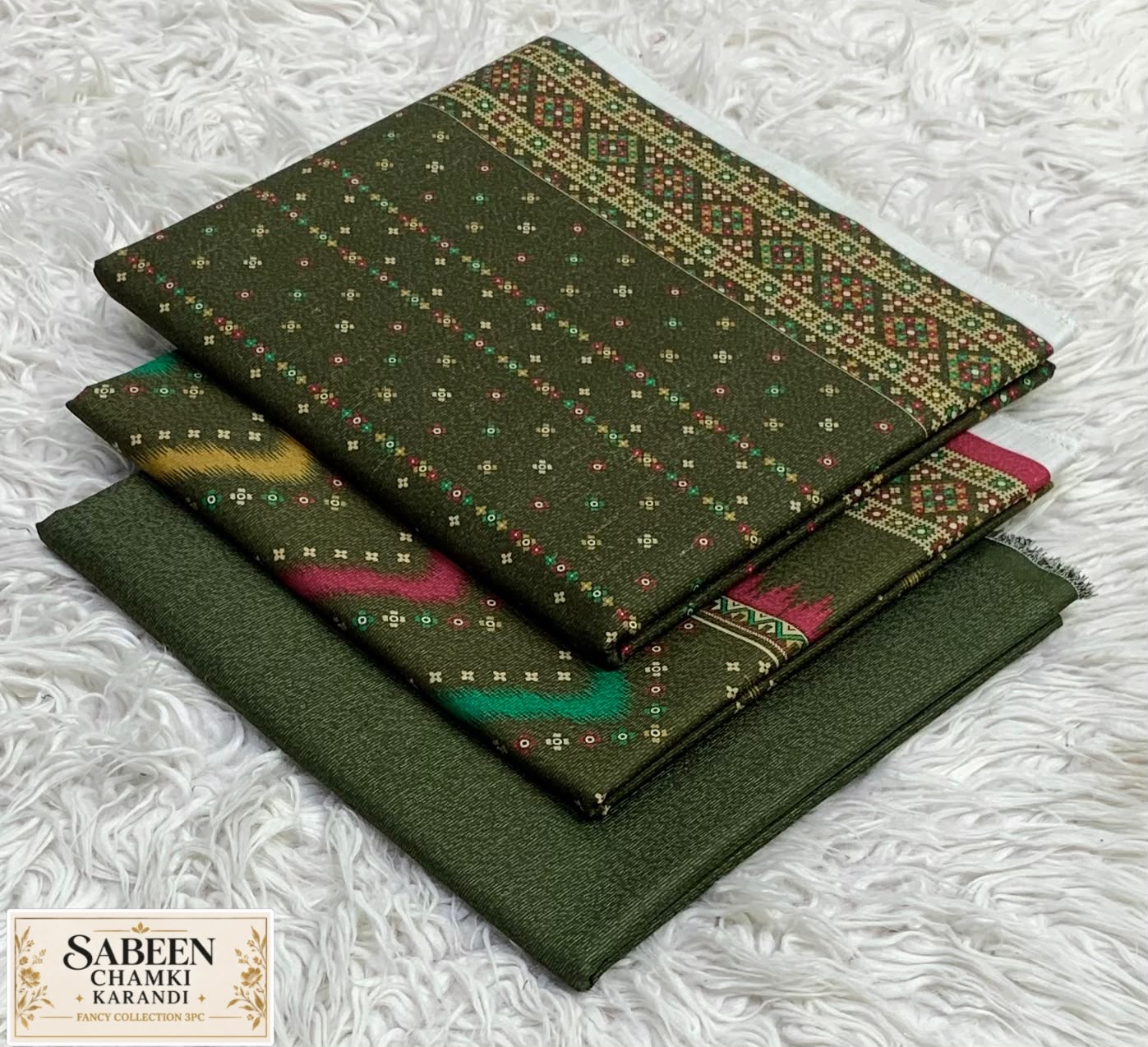 Sabeen Chamki Karandi Airjet 3pc - DESIGN 03