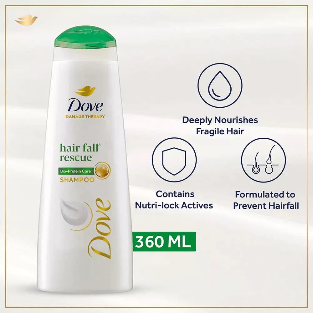 DOVE HAIR SHAMPOO HAIRFALL RESCUE 360ML