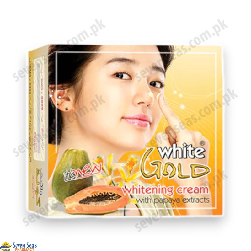 White Gold Whitening Cream Papaya Extracts Yellow