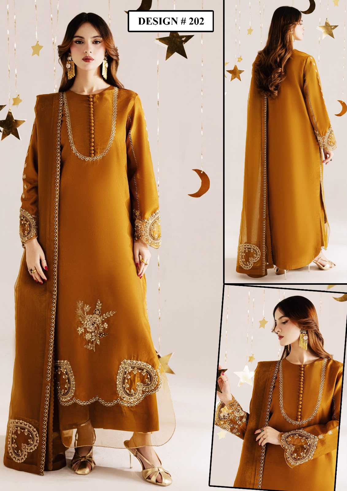 Ethnic Khaddar Printed 3PC Suit - DESIGN 01