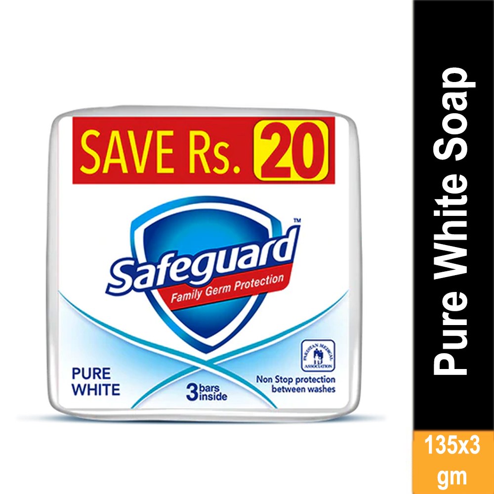 Safeguard Soap Pure White Medium 98 G