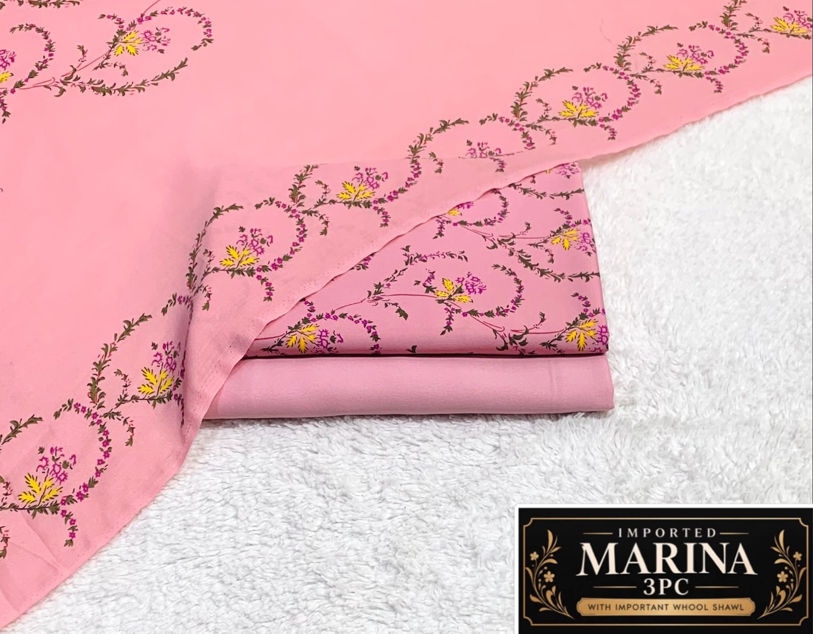 IMPORTED MARINA 3PC COLLECTION BY IT - PINK FLORAL