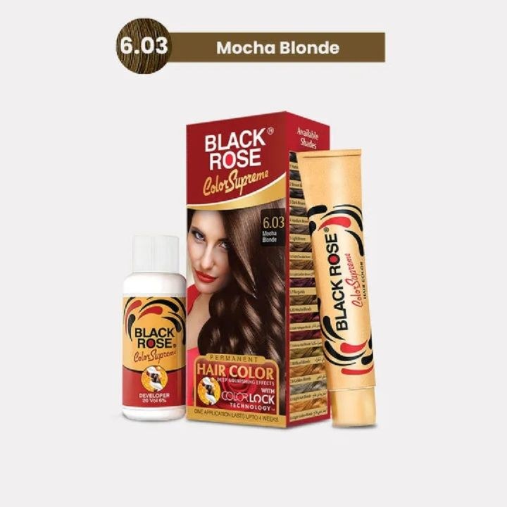 Black Rose Hair Colour Mocha Blonde 6.03
