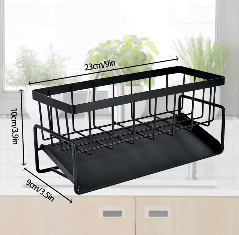 Iron Kitchen Faucet Sponge Holder Rack