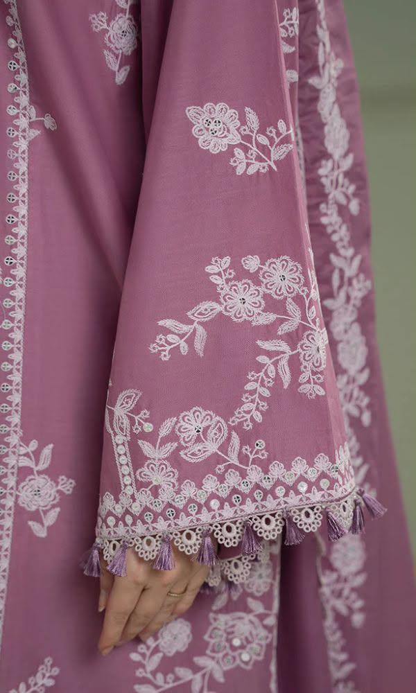 Cross Stitch Dhanak Embroidered 3PC Suit D#4122 - DESIGN 03
