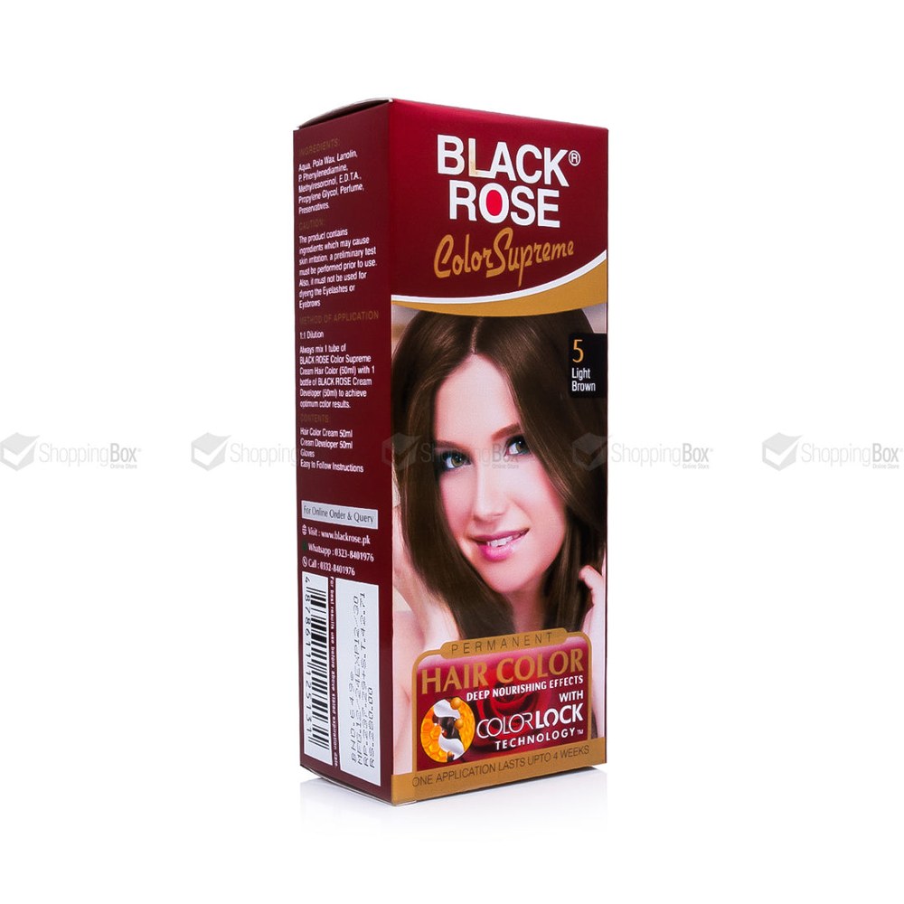 Black Rose Hair Colour Light Brown 5
