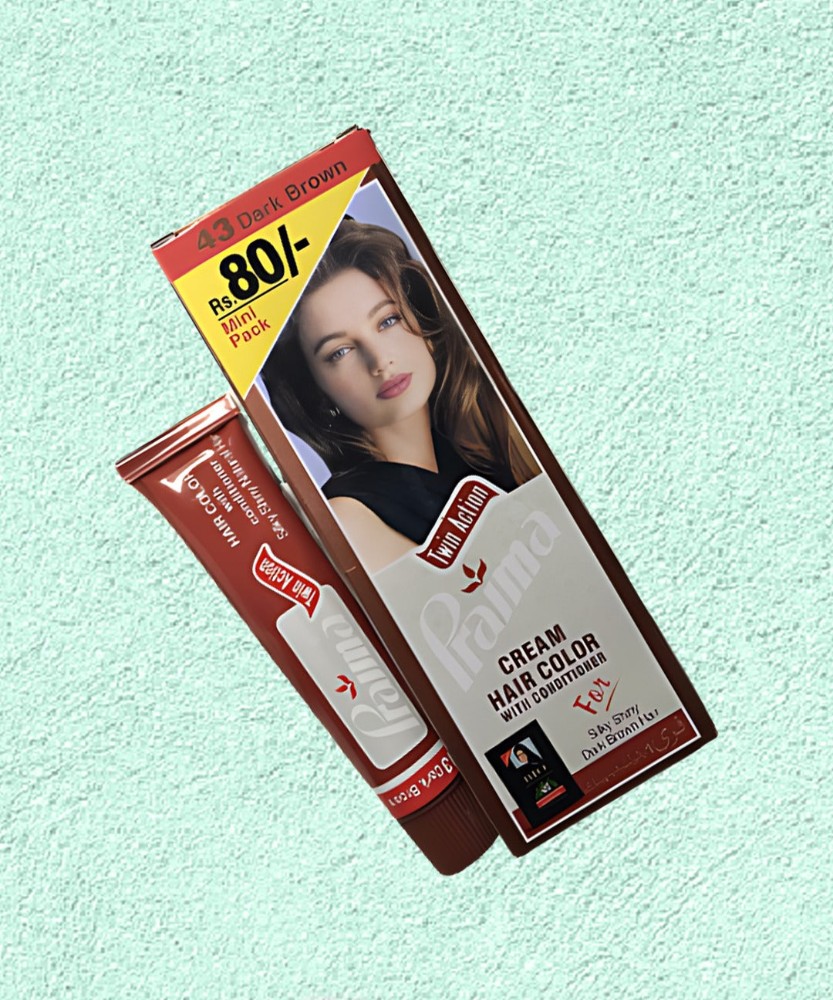 BIO PRAIMA HAIR COLOR 43 DARK BROWN CTN 192 PCS