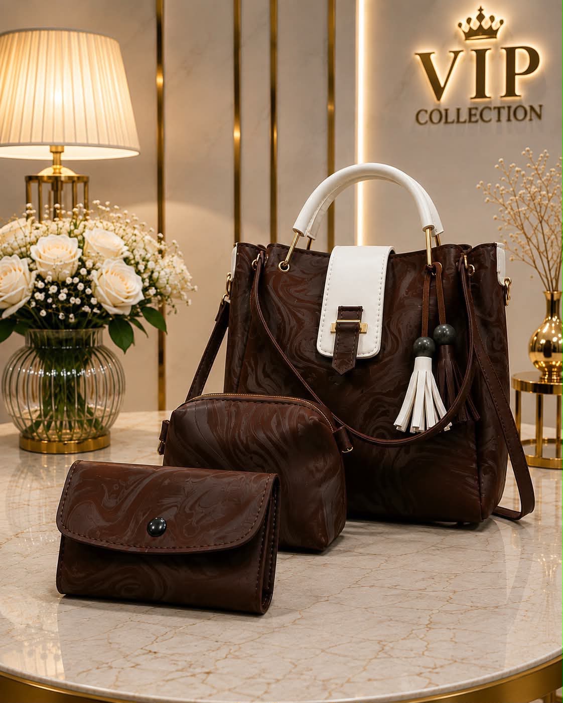3 Pcs Shoulder Bag Set for Girls - DESIGN 02