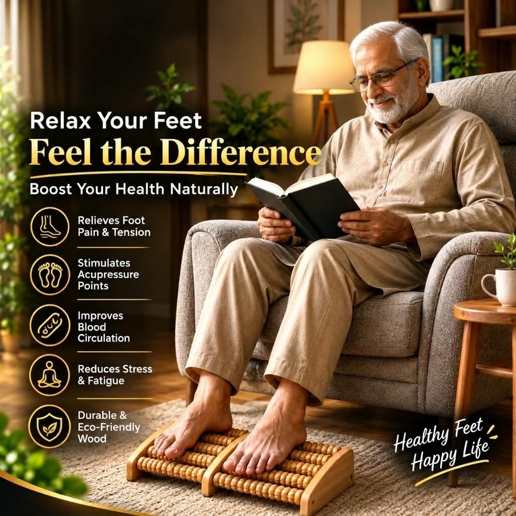 Premium Wooden Foot Massage Roller