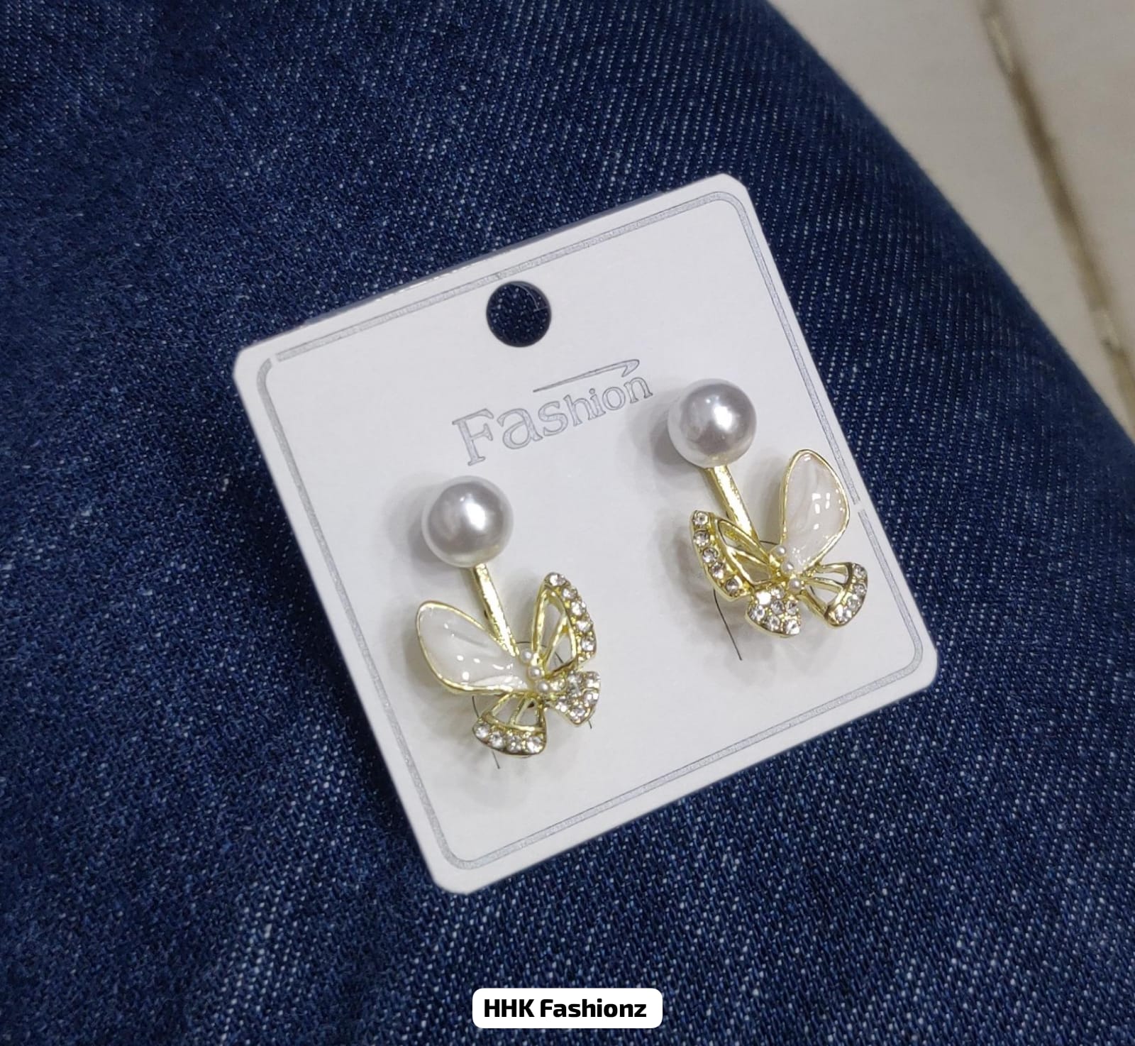 Golden Fancy Earrings - DESIGN 18