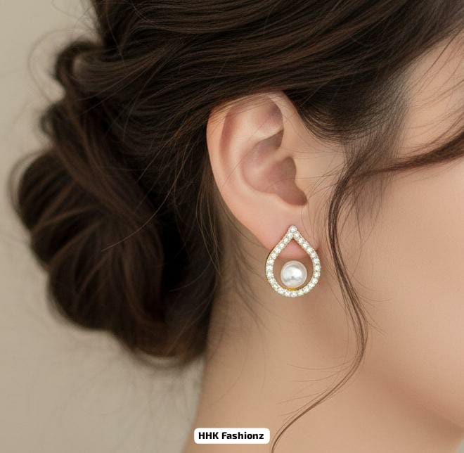 Golden Fancy Earrings - DESIGN 13