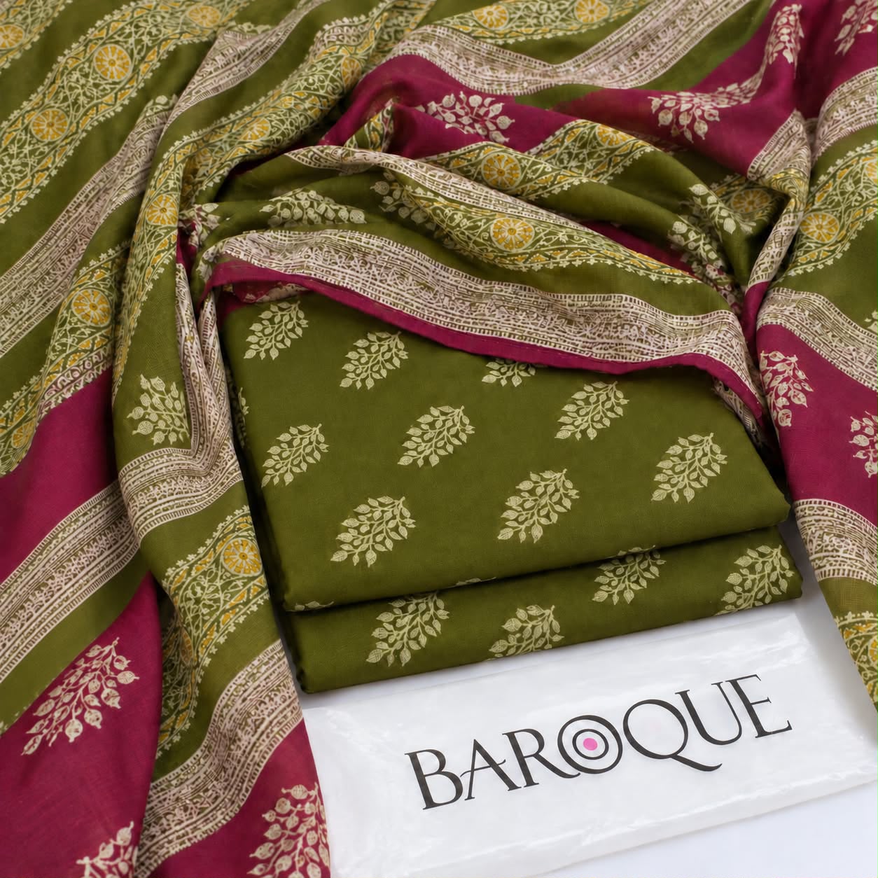 Barouqe 2799 Print Dhanak 3pc - DESIGN 05
