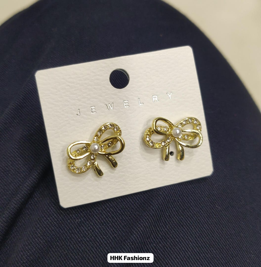 Golden Fancy Earrings - DESIGN 10