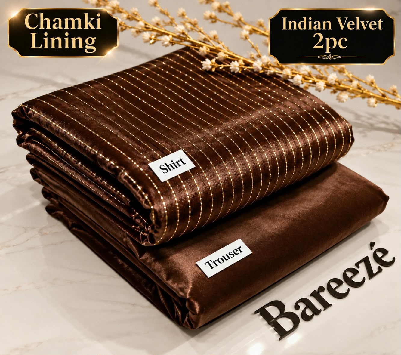 Indian Velvet 2pc with Chamki Lining Vol 26-27 - DESIGN 08