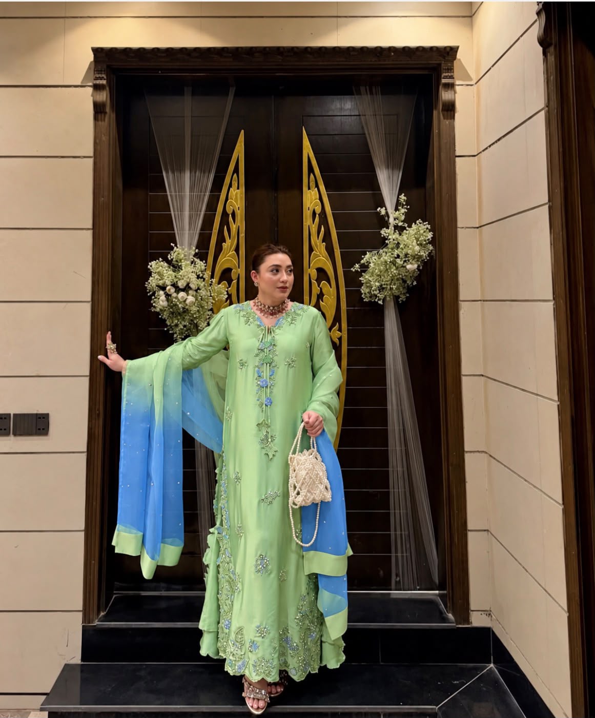 Zona Shahan Silk Embroidered 3PC Suit - DESIGN 01