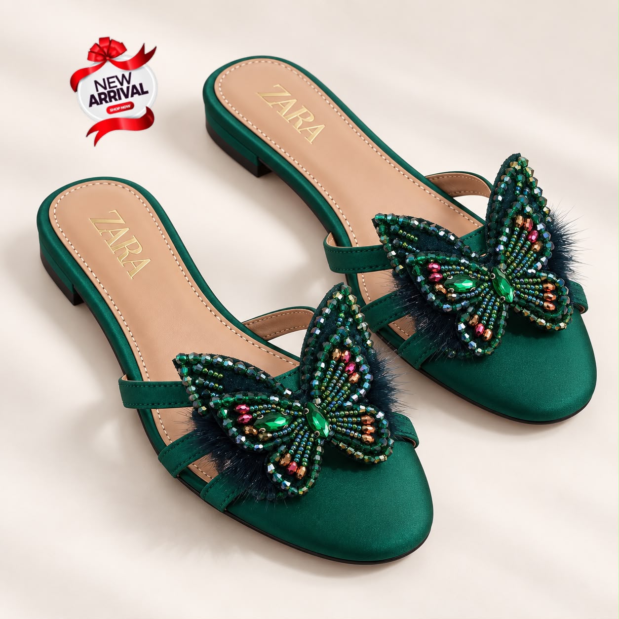 Zara Bow Slipper for Girls - DESIGN 05