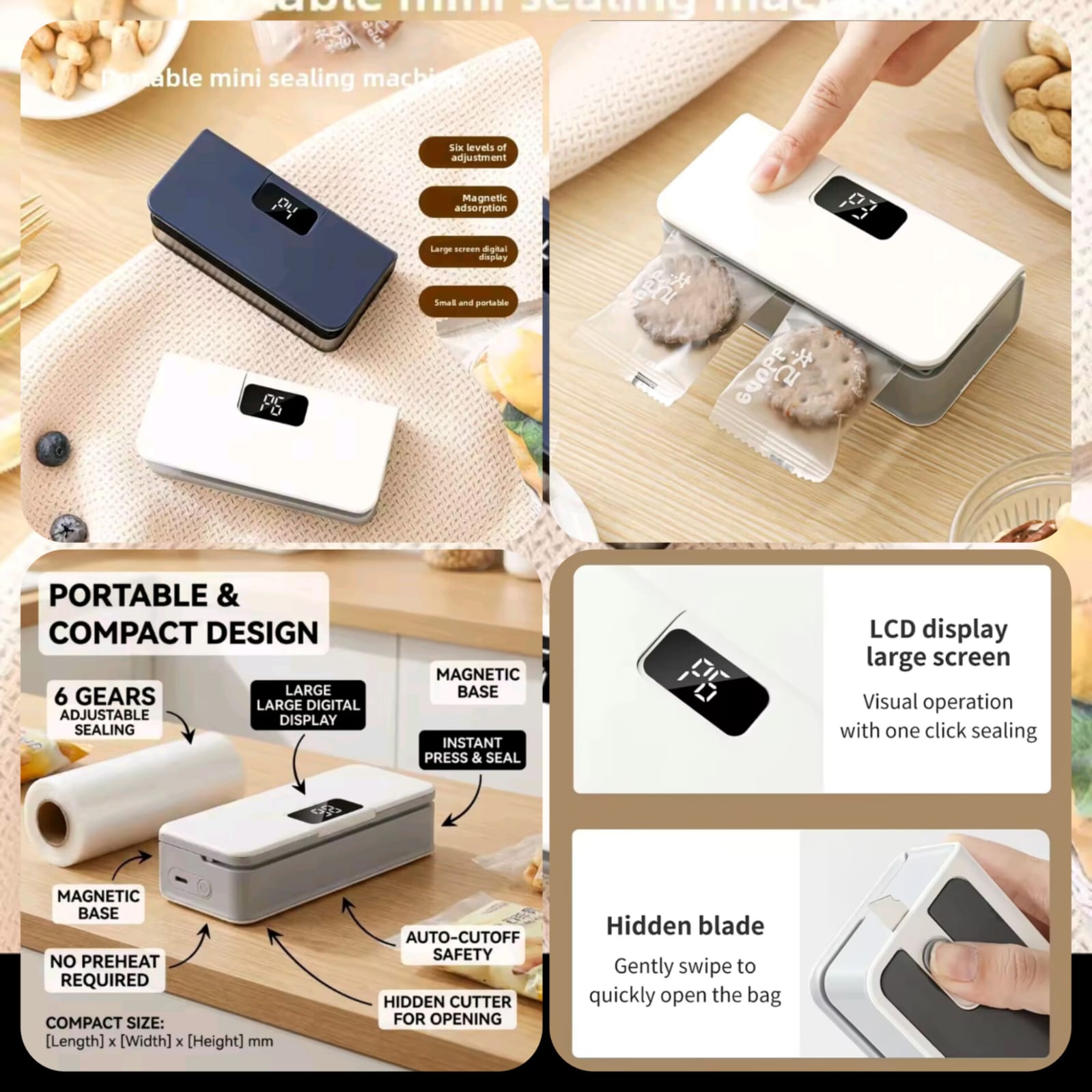 Rechargeable Handheld Sealing Machine