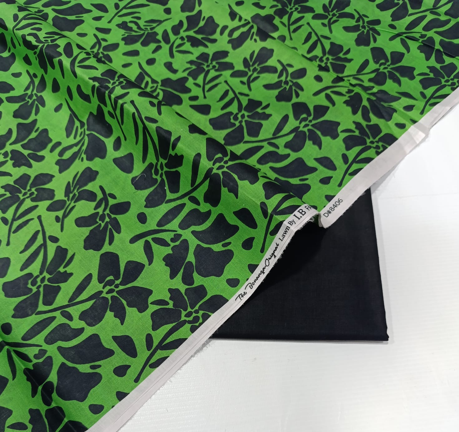 BONANZA 2PC LAWN SUMMER COLLECTION - GREEN BLACK