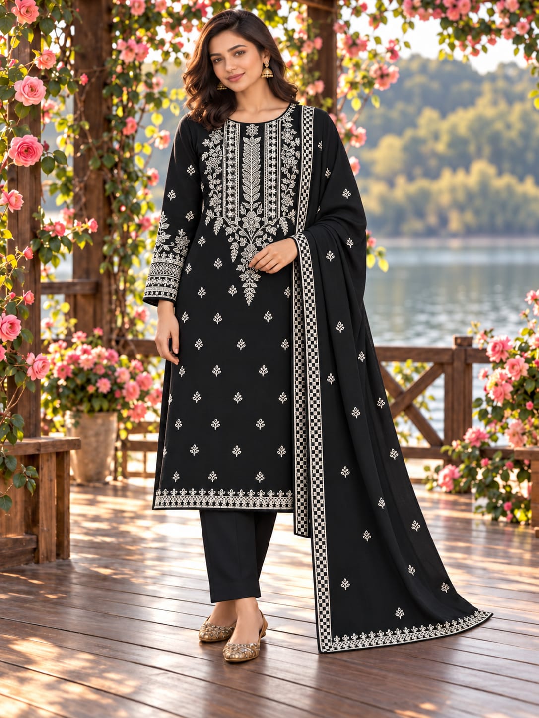 Bareeze Dhanak Embroidered 3PC Suit - DESIGN 06