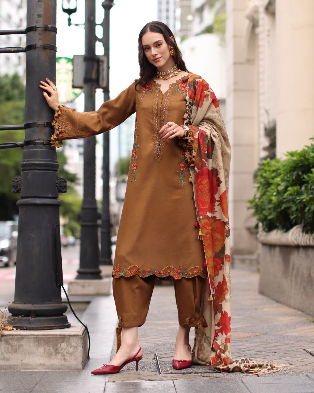 Bareeze Dhanak Marina 3PC Suit - DESIGN 07