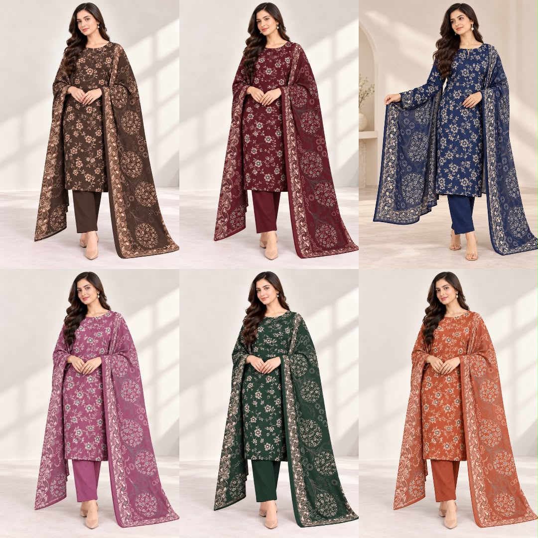 Dhanak Printed Hit Code Unstitched 3pc - DESIGN 01