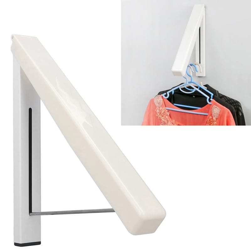 Folding Wall-Mounted Retractable Clothes Hanger