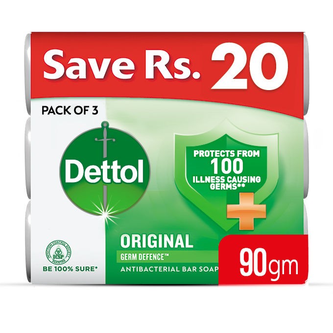 DETTOL SOAP ORIGINAL 90G PACK CTN 72 PCS