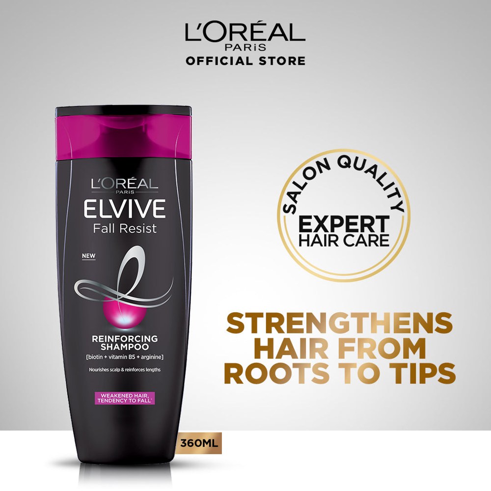 Loreal Shampoo Fall Resist Black 360Ml Large