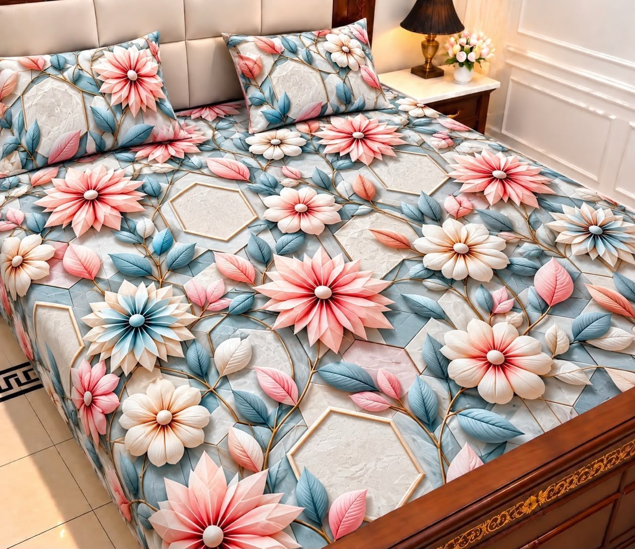 9D Digital Bedsheet Set - DESIGN 01