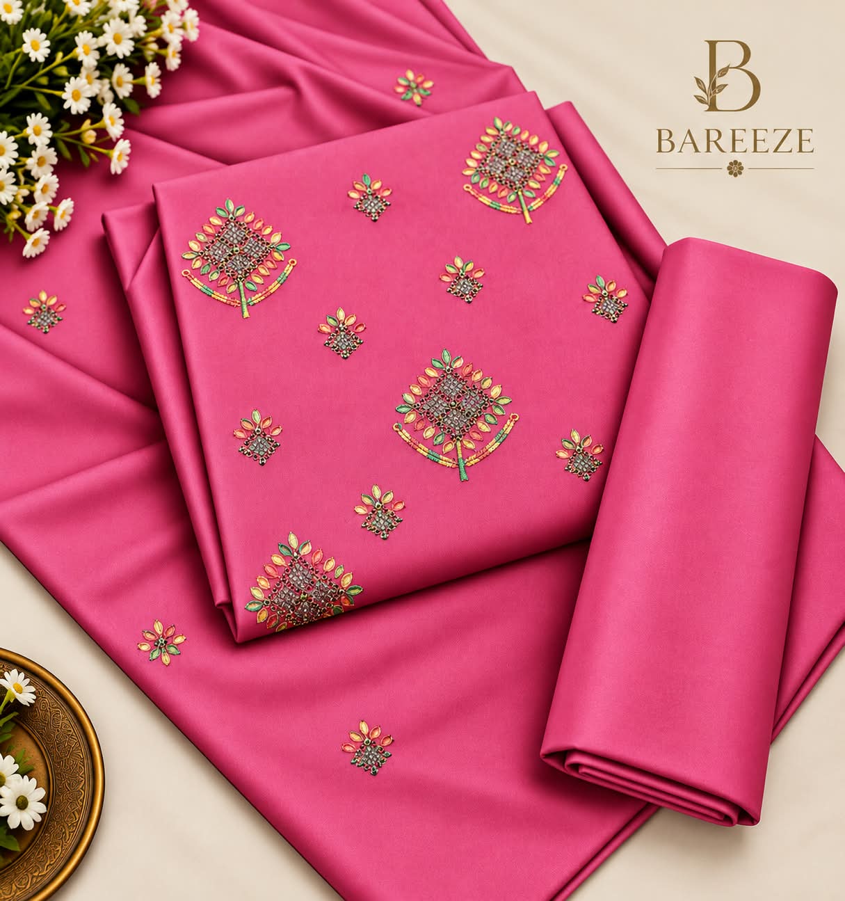 Khaadi Marina 3PC Suit - DESIGN 01